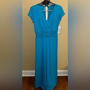 J463.NUE BY SHANI Blue Maxi Dress SIZE 10 NWT